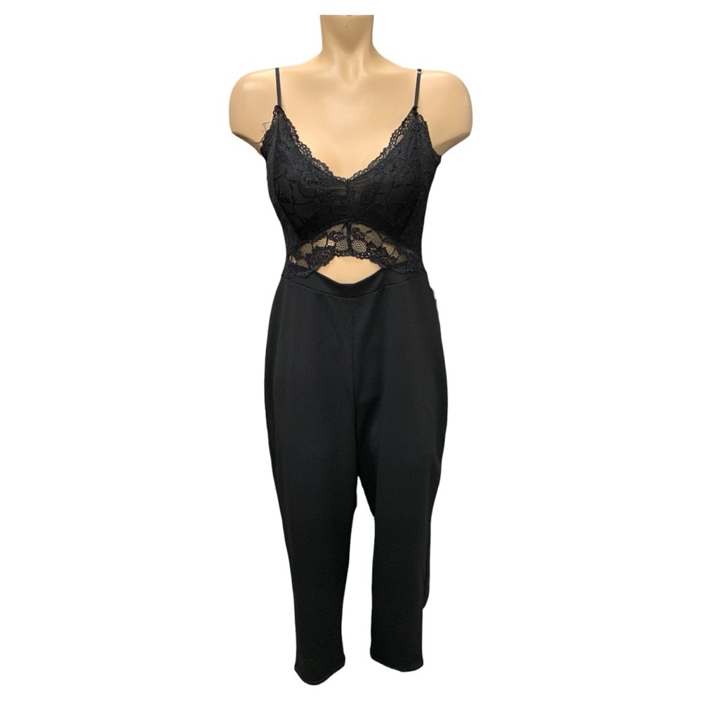 J for Justify Black Lace Chemise Size M